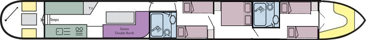 1 Double and 6 Single Berths